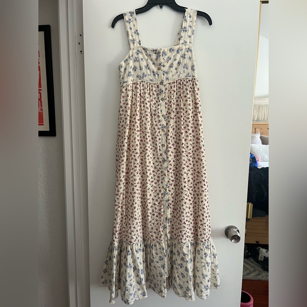 Sezane Catherine Floral Maxi Dress